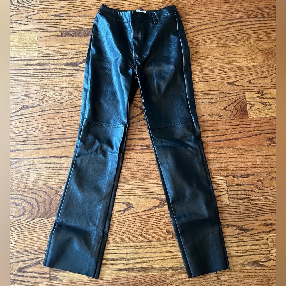 Princess Polly black leather pants size 2